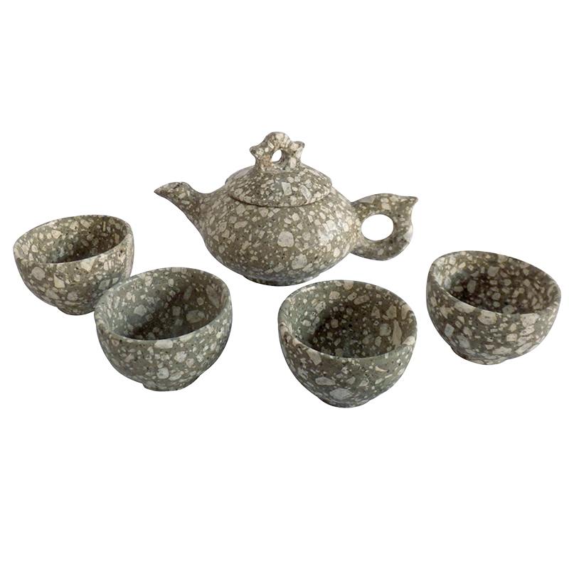 Handmade medical stone teapot tea tea set with tea bowl medical stone original stone