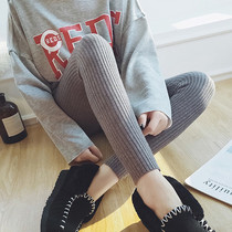 Pregnant women pants leggings Spring and Autumn wear thin cotton autumn and winter clothes autumn trousers nine-point small feet casual pants