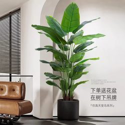 Bird of Paradise Artificial Green Plant Classy Accessible Luxury Bionic Flower Indoor Living Room Large Potted Fake Tree Plant Floor Decoration