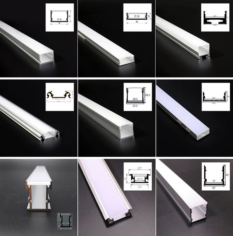 LED Line Light Groove Linear lamp slot Embedded hard light strip Linear LED light with concealed aluminium alloy slot