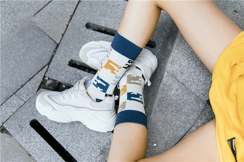 Ulzzang Hàn Quốc ins miệng miệng quái vật cá sấu lớn vớ vớ đường phố Harajuku nam và nữ vớ vớ thương hiệu vớ vớ vớ hài hước vớ tăng chiều cao