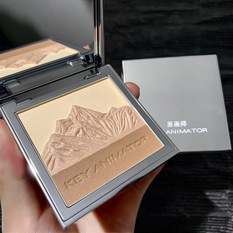 Original Artist's Highlighter Palette All-In-One Shimmer Powder for Face Brightening, Matte Shimmer, Nose Shadow, Three-In-One