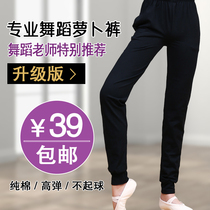 Iron arrow dance pants female shut up radish pants adult loose wide legs black new body pants male practice pants dance