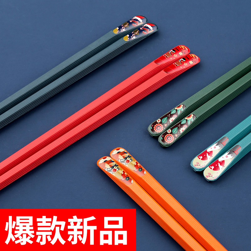 High-color chopsticks household anti-slip mildew and high temperature chopsticks one person chopsticks family breaking chopsticks