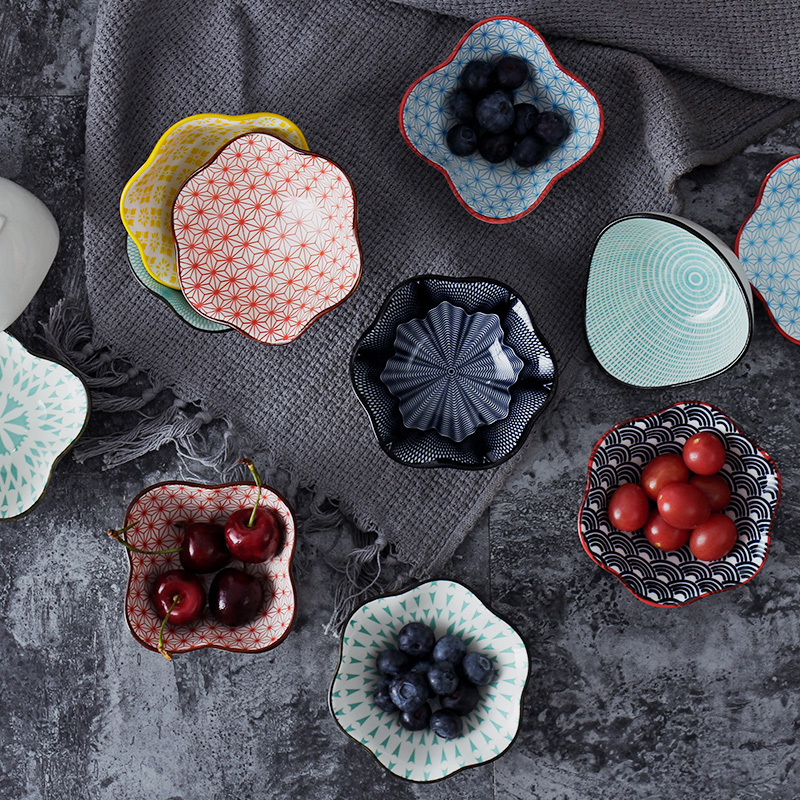 Pre-meal dishes Dish Snacks Dish snacks Sauces Household Taste Sauces Sauces Dish Saucer Dish Creative ceramic Dishes Single-Taobao