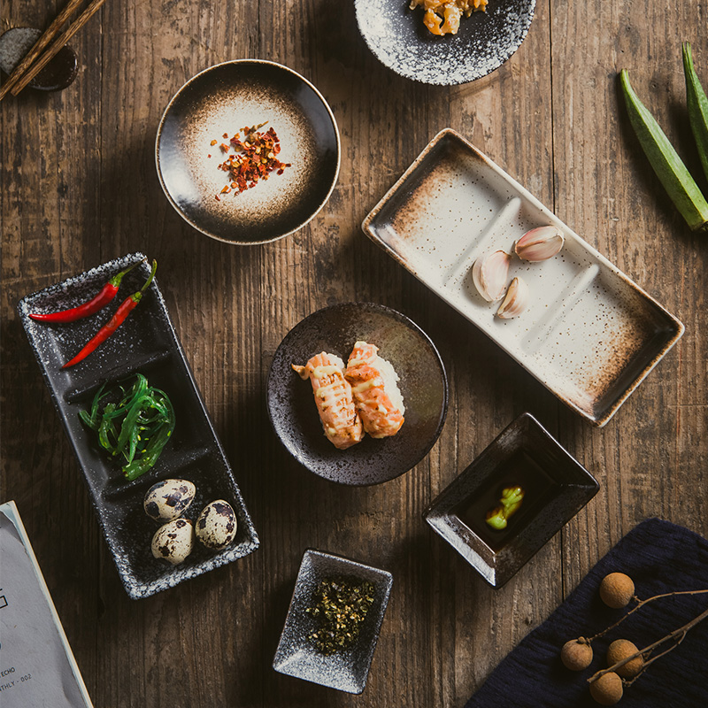 Japanese sushi dish dish sauce sauce dish flavor disc disc mustard disc disc household commercial ceramic disk