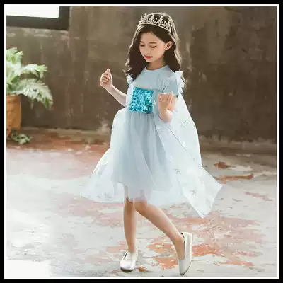 British Next Kisse Frozen Aisha dress girl dress 2020 new style pagoda gauze