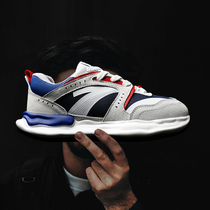 OFO ~ designer jointly mens tide shoes retro jogging shoes real leather Agan shoes daddy shoes summer slap shoes