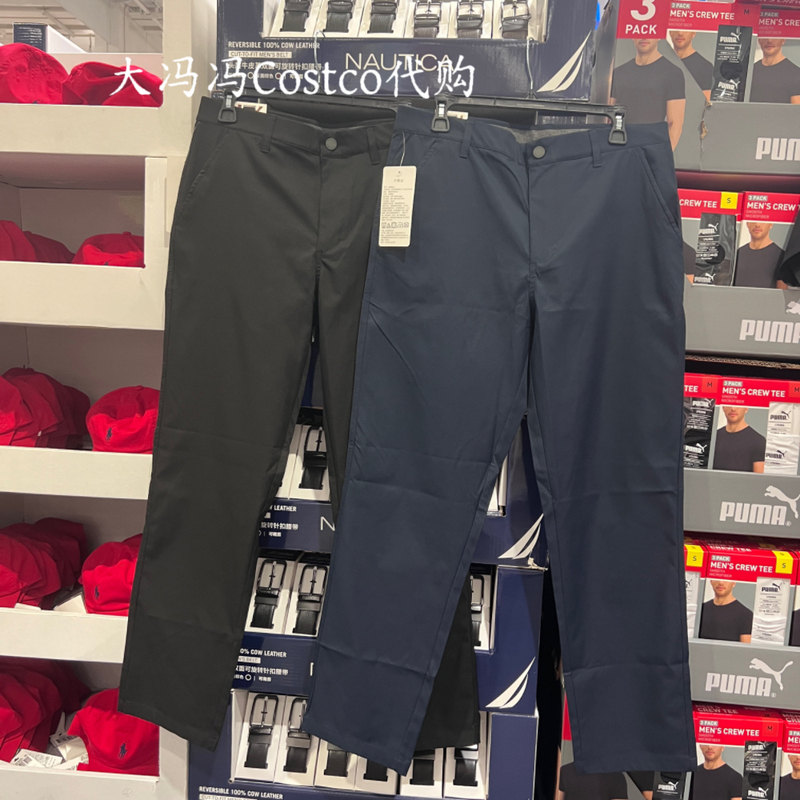 Costco Genuine 32-Degree Men's Casual Pants Long Pants 32 ° Degrees Black Straight-Leg Pants for Men