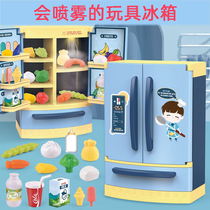 Wonderful wonderful toy baby bus kitchenette Refrigerator Microwave Water dispenser Cooking pot set for home