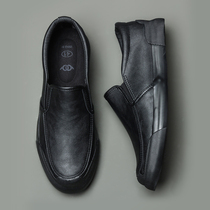 European Station 2022 New Shoes Mens Wave Shoes Spring Autumn Casual Shoes Mens Black Leather Shoes Big Code One Foot Pedal Board Shoes