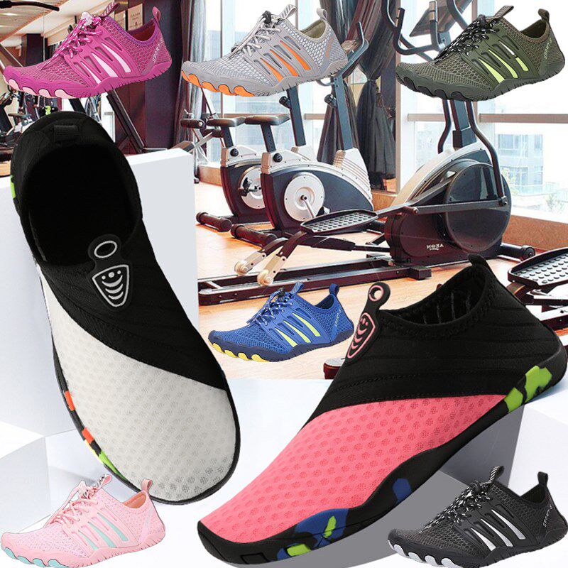 Treadmill special shoes men and women non-slip barefoot beach shoes soft bottom gym indoor home yoga skipping shoes