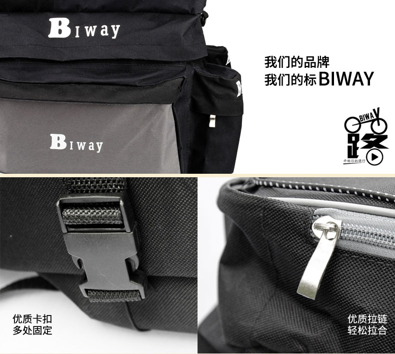 Sacoche pour vélo mixte BIWAY - Ref 2211508 Image 17