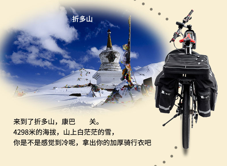 Sacoche pour vélo mixte BIWAY - Ref 2211508 Image 11