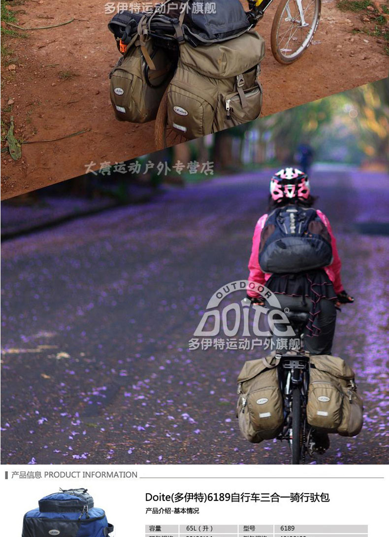 Sacoche pour vélo mixte DOITE - Ref 2217220 Image 19