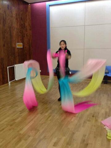 Li Yugang Colorful Silk Dance Tiannv Scattered Flowers Dunhuang Flying Dance Long Silk Electric Spinning Custom North Dance Colorful Silk Opera