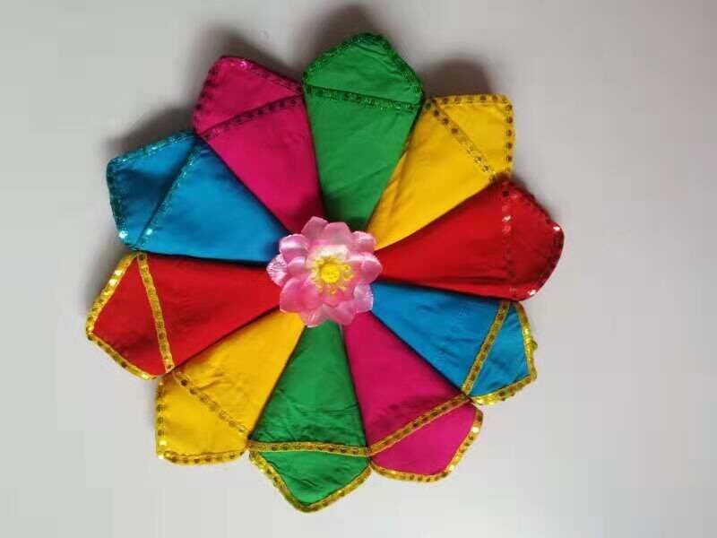 Pure cotton handkerchief Assay Exam Handkerchief Dancing Handkerchief cotton silk cloth anise towels Tohoku Two people turn to the cabaret and cabaret transfer