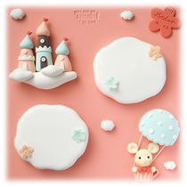 The year of the pig rat bao bao yin ceramic handmade gifts baby shou yin ni jiao yin ni photo frame frame customized Castle in the sky