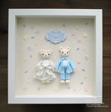 Глина для невесты, памятная фоторамка, «сделай сам», делается под заказ, подарок на день рождения, с медвежатами