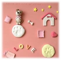 Pet commemorative photo frame puppy kitten Wang star Meow paw print dog cat cat palm print ink frame customization