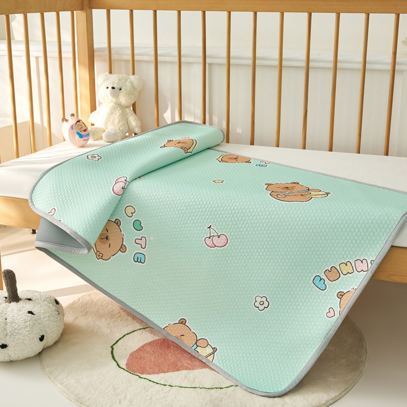 Class a Machine Washable Cooling Mat for Children, Cartoon Patchwork Bed Mat, Ice Silk Mat for Kindergarten, Baby Nap Mattress Class a Machine Washable Cooling Mat for Children, Cartoon Patchwork Bed Mat, Ice Silk Mat for Kindergarten, Baby Nap Mattress