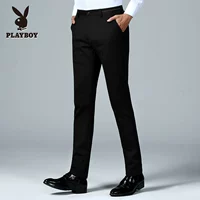 Quần Playboy nam mùa hè mỏng phần phù hợp với quần phù hợp với công việc kinh doanh quần đen phù hợp với quần âu quần tây nam công sở