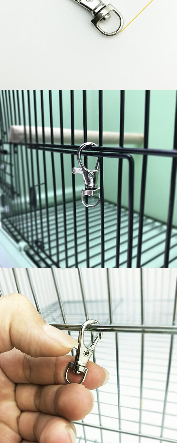 Gói đầy đủ Lồng chim an toàn khóa hộp chăn nuôi khóa mắt cá chân Khóa chim lồng Budgie Peony chống thoát - Vòng chân lắc chân