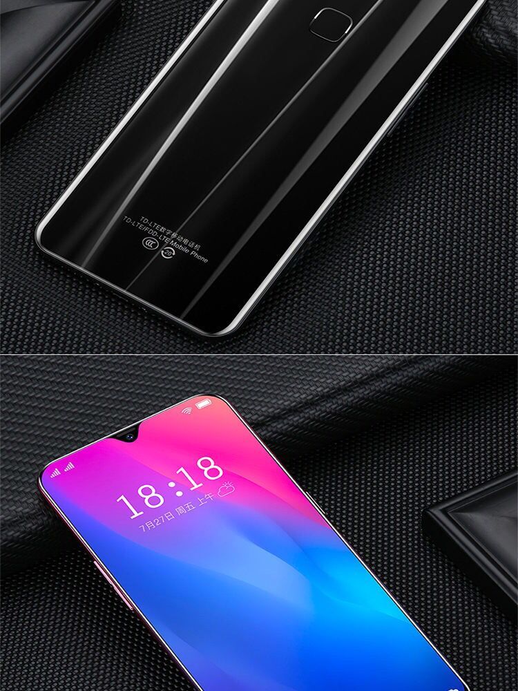 Genuine toàn màn hình full-screen thả Netcom 4G vân tay để mở khóa khuôn mặt giá sinh viên Android trò chơi điện thoại thông minh - Điện thoại di động điện thoại di động
