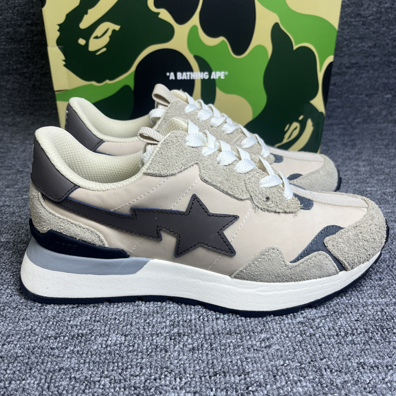 Authentic Bape Suede Patchwork Ape Head Road Sta Express Unisex Collaboration Model