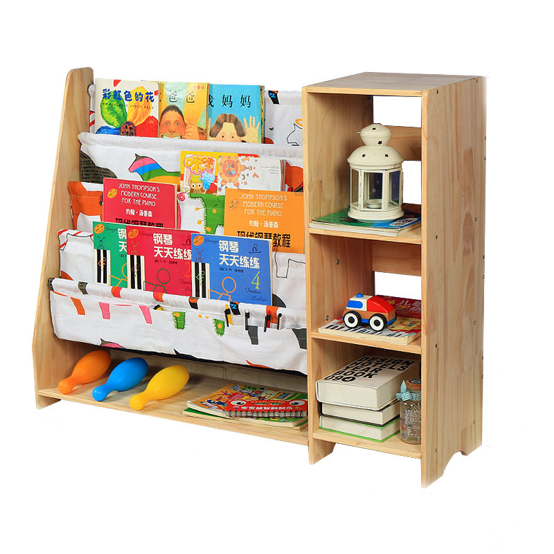 Solid Wood Children S Bookshelf Kindergarten Baby Bookshelf