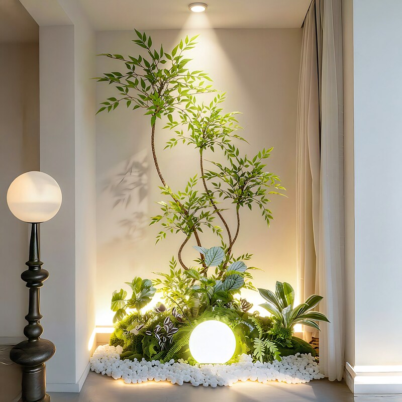 Artificial Nandina Bamboo Landscaping Indoor Green Plants Entrance Hall Landscape Plants Window Display Large Fake Tree Ornaments Decoration Artificial Nandina Bamboo Landscaping Indoor Green Plants Entrance Hall Landscape Plants Window Display Large Fake Tree Ornaments Decoration