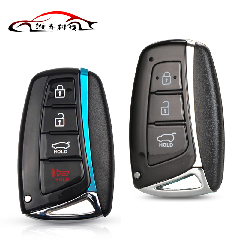 Hyundai New Shengda Smart Card Key Shell New Shengda Yajun 3-Key/4-Key Button Car Key Shell Replacement