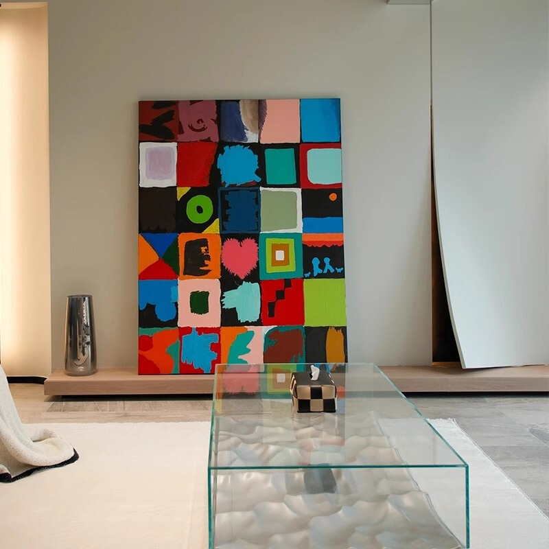 Color Block Niche Art Living Room Modern Abstract Decorative Painting Bedroom Corridor Entrance Hall Hanging Painting Large Floor-To-Ceiling Painting Color Block Niche Art Living Room Modern Abstract Decorative Painting Bedroom Corridor Entrance Hall Hanging Painting Large Floor-To-Ceiling Painting