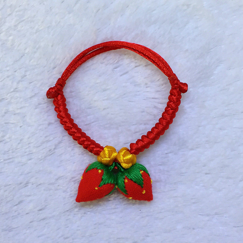 Baby, infant, child, adult, pregnant woman, strawberry, evil pressure, bad luck, red rope, hand string, bracelet, size can be customized
