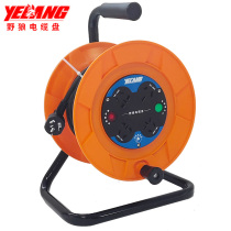 Wild wolf YL-S24BS tripod mobile cable disc cable coil disc 220v national standard socket roll wire disc protective door