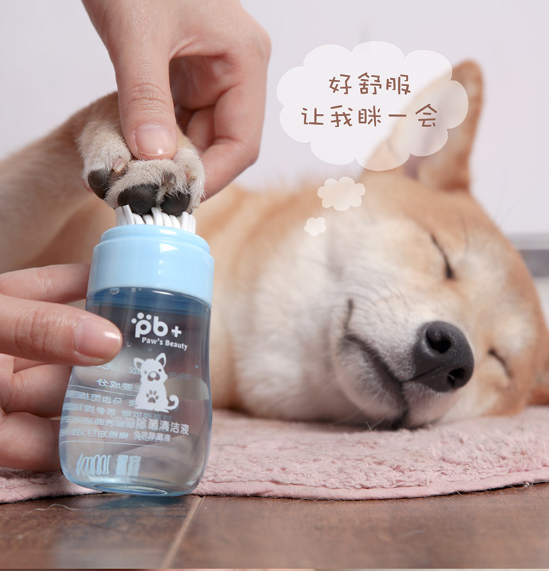 Chó rửa chân bọt Teddy làm sạch mèo mèo vuốt vuốt thú cưng làm sạch thịt pad chăm sóc chất lỏng dùng một lần - Cat / Dog Beauty & Cleaning Supplies bàn chải lông pet