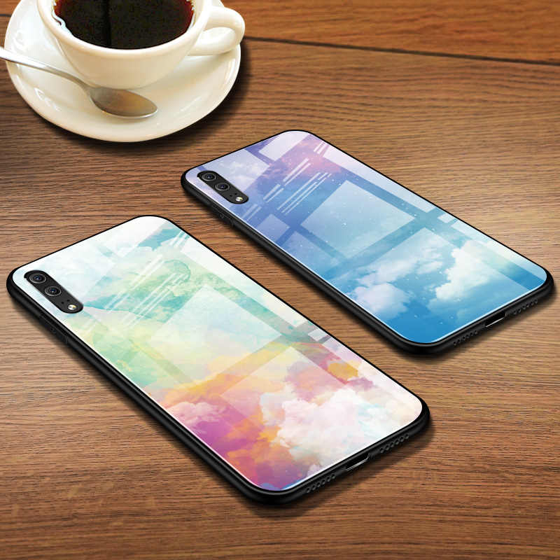 华为P20手机壳p20 Pro钢化玻璃壳个性创意pl