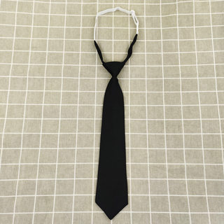 JK black knot-free girls' small tie