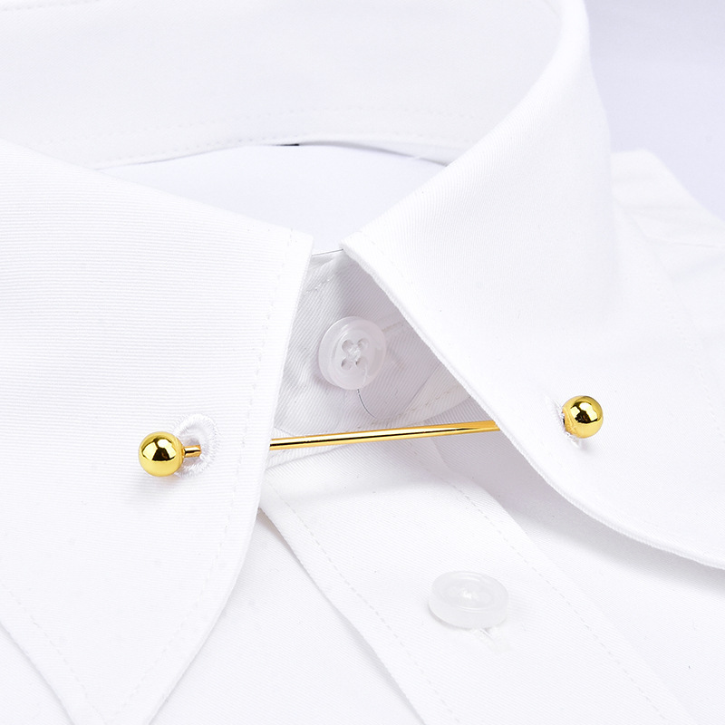 Men's Tie Clip, Shirt Collar Pin, Round Head Tie Clip, Vintage Men's Accessory, Collar Clip