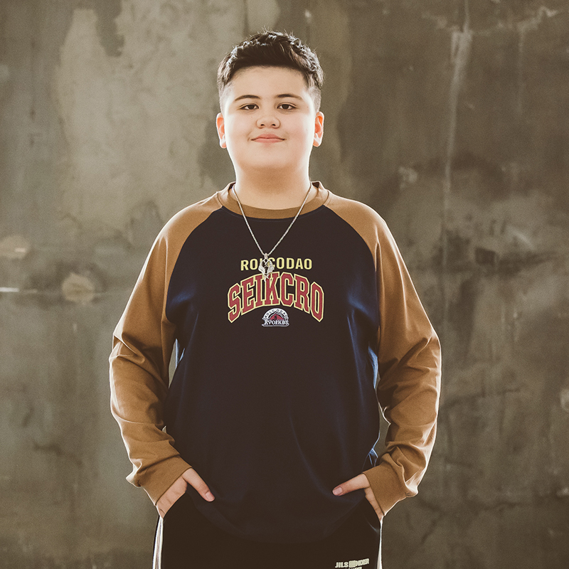 Fat Boy T-Shirt Boy Spring Autumn Style Plus Fat Increase Long T Big Boy New Fat Kid Loose Inserts Shoulder Plus Cotton Beating Undershirt-Taobao