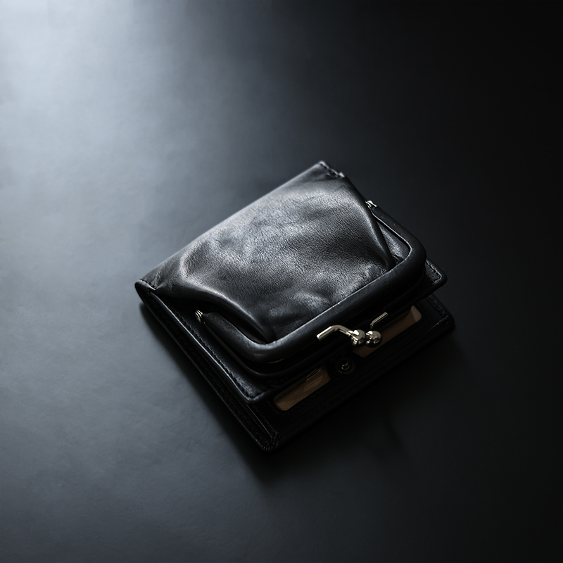 Apollinaris Metal Clasp Soft Leather Short Wallet for Women, Genuine Leather Multifunctional Coin Purse with Multiple Card Slots