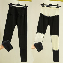 2021 autumn and winter German velvet self-heating thermal pants for women high waist large size plus velvet thickened warm palace knee pads cotton bottoming long johns