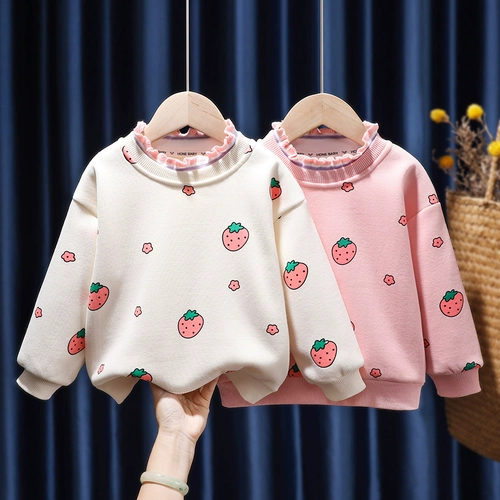 Зимняя утепленная толстовка для девочек, приятный телу детский зимний пуховик для отдыха, 2023, в западном стиле