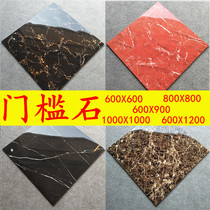 Living room threshold stone floor tiles black golden flower violet red tile 800X800 pass door stone 600X900 open door