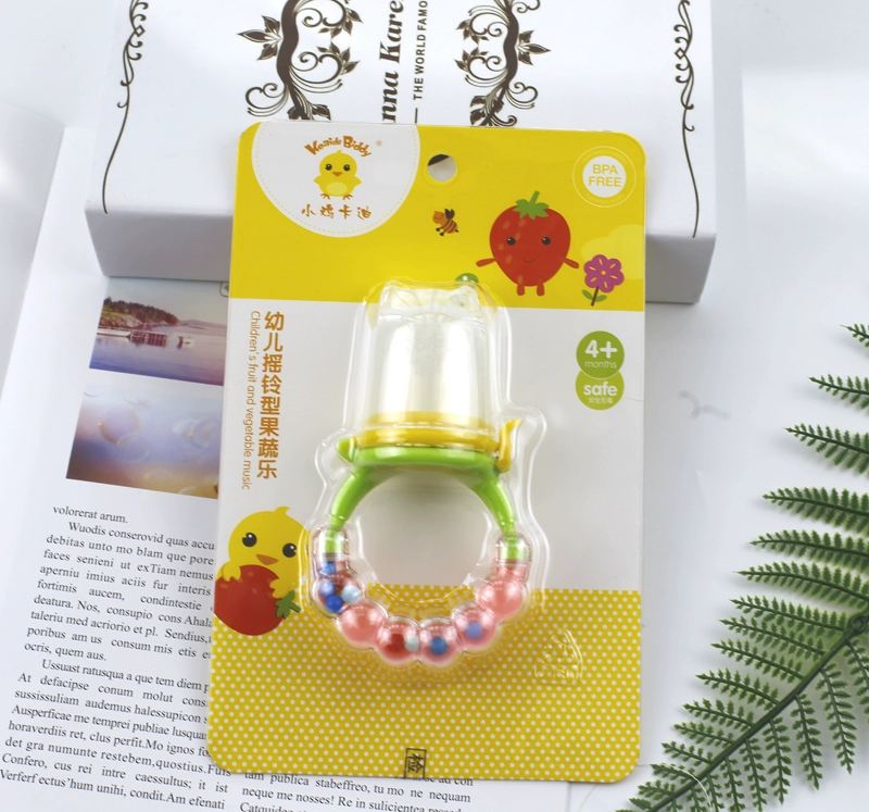 Chick Kadi Baby Teether Núm vú giả hình trái cây và rau củ cho bé cắn núm vú Happy Nutrition KD3186 - Các mục tương đối Pacifier / Pacificer