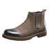 Giày da nam Yier Khang 2019 mùa thu mới bằng da mờ thoải mái thoáng khí hàng ngày - Giày ống chelsea boot nam hà nội Giày ống