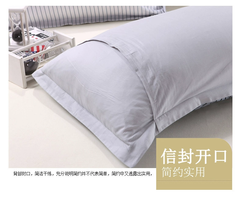 Vỏ gối cotton Agraiya cặp lớn dành cho người lớn bằng vải bông hoạt hình 48x74cm