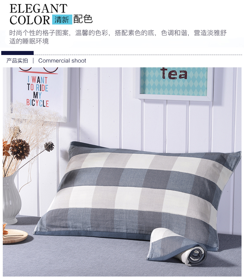 Agraiya cotton năm lớp gạc gối khăn cặp bông tải dày trẻ em khăn choàng gối
