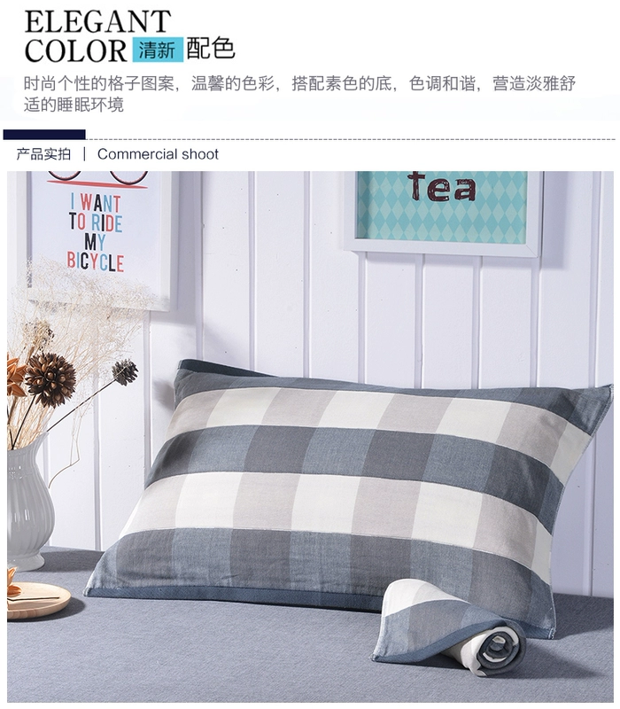 Agraiya cotton năm lớp gạc gối khăn cặp bông tải dày trẻ em
