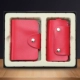 Чехол, красный комплект, из натуральной кожи